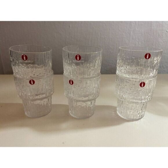 Iittala Paadar Shot Liquor Glasses Tapio Wirkkala Iceberg Icicle Set of 6 - Picture 1 of 10